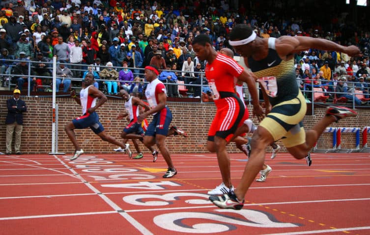 track spikes for sprinters