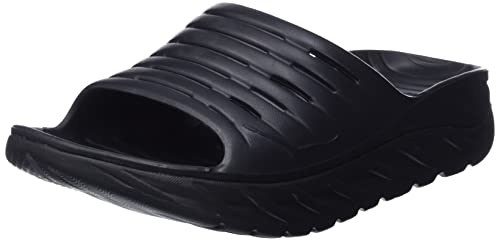 HOKA ONE ONE Unisex's Recovery Slide Time Running Shoe, Black, 9 UK